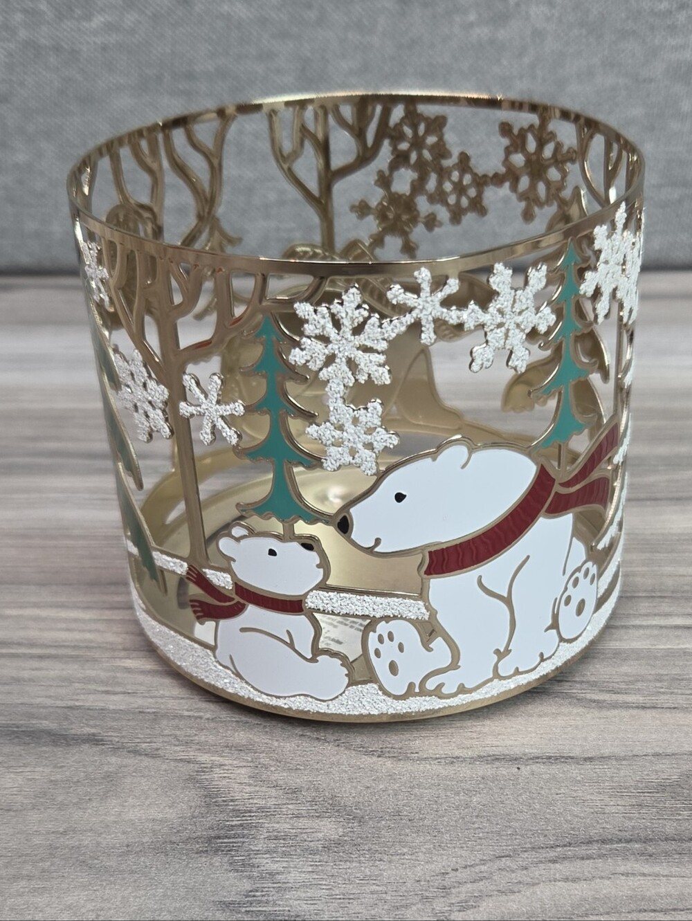 Bath & Body Works Polar Bear 3-Wick Candle Holder